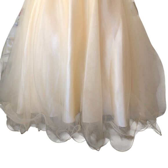 May Queen Couture Satin Tulle Sequin Prom Bridesmaid Fairycore Formal Dress Sz 6 - Picture 8 of 16